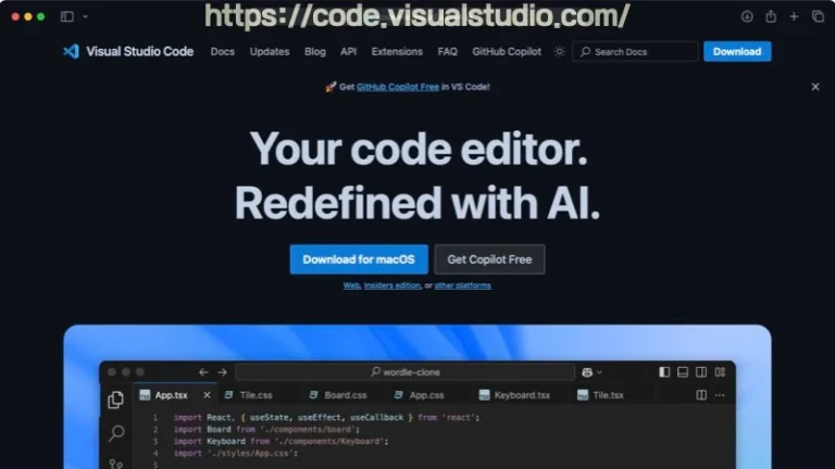 vscode 홈페이지 이미지